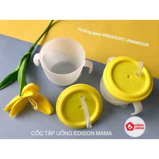 Cốc tập uống 3 giai đoạn, cốc tập hút Edison Mama cho bé Hàng Nhật