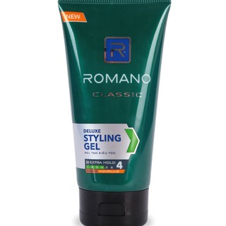 Gel tạo kiểu tóc giữ nếp lâu Romano số 4 Extra hold 150g