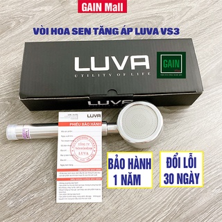 Vòi Hoa Sen Tăng Áp Luva VS3, BH 1 Năm, Đổi Lỗi 30 Ngày, Nhôm Đúc Nguyên Khối, Tăng 400% Áp Lực Nước