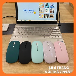 Chuột Không Dây Chuột Máy Tính Bluetooth Không Tiếng Ồn Sạc bằng Cáp USB hoặc Pin Có Đèn Led Êm Tay và Rất Nhạy
