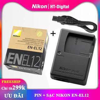 Pin + sạc máy ảnh Nikon EN-EL12 (Bảo hành 6 tháng)