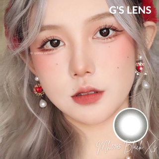 Lens Mắt Kính Áp Tròng Đen Trơn Size Xs Không Giãn 14mm Có 0 Đến 6 Độ MH3945 Black G'S LENS