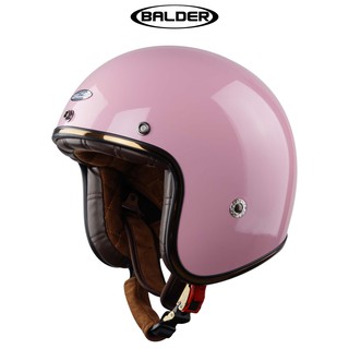 Nón bảo hiểm 3/4 BALDER hồng phấn bóng