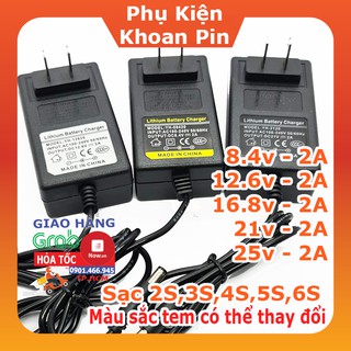 Sạc pin 3s 4S 5S 6S  - 12,6V ,16.8v ,21v ,25.2v 2A dùng cho pin Li-ion (P034)