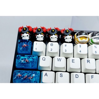 Keycap bull clone màu trắng đỏ đen trang trí bàn phím cơ