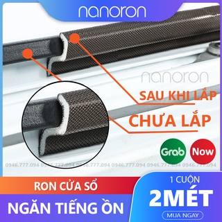 Thanh chắn khe hở cửa sổ loại màu nâu  Ron nẹp chặn khe hở NANORON ngăn côn trùng chống bụi cách âm chống va đập