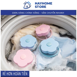 Phao Lọc Cặn Bẩn Máy Giặt Thông Minh - Túi Lọc Gom Rác Lông Tóc Trong Lồng Máy Giặt Hình Bông Hoa.
