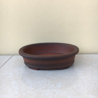 Chậu bonsai Oval mini đất nung gốm Bát tràng 1 size BM-42