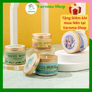 Nến Thơm Phòng TRAVEL MEMORY Phụ Kiện Decor Thiên Nhiên Khử Mùi Thơm Phòng Ngủ Cao Cấp Sang Trọng NEN15