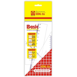 Bộ Thước Eke Hồng Hà 3438