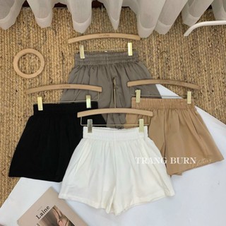 Quần sooc lụa cạp chun hàng QC