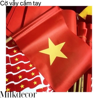 (SALE SẬP SÀN) CỜ CỔ VŨ BÓNG ĐÁ, CỜ KHAI GIẢNG, CỜ VẪY CẦM TAY HG90