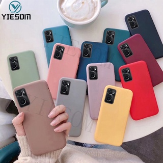 Ốp Điện Thoại TPU Silicone Mềm Màu Kẹo Nhám Cho OPPO A96 A76 4G Realme 9i