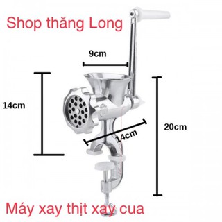 Máy xay thịt,xay cua quay tay bằng Nhôm đúc