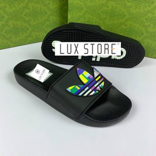 Dép adidas thể thao quai ngang, dép unisex đẹp in bông lúa full box  - Lux Store