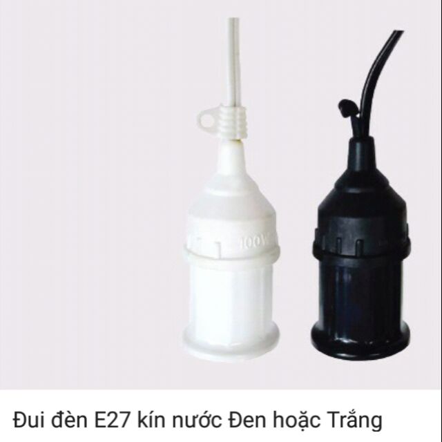 Combo 5 Đuôi đèn  E27 kín  nước