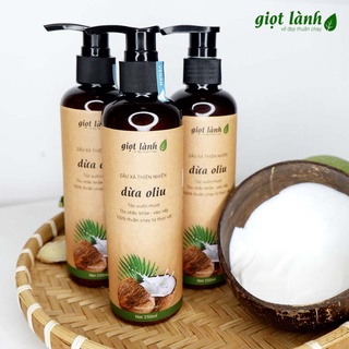 Dầu xả Dừa Oliu - Hết xơ rối, chẻ ngọn Giọt Lành 250gram