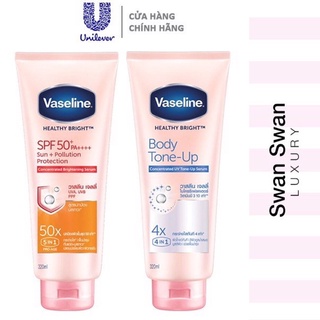 Serum Dưỡng Thể Chống Nắng &amp; Nâng Tông Tức Thì Vaseline Healthy Bright