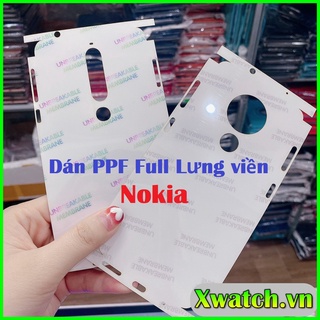 Miếng dán PPF Full lưng viền cho Nokia 2 3.1 plus 6.1 Nokia 8 Nokia 3 Nokia 5 7plus Nokia 8.1 3.1 Nokia 6 Nokia 7.2 C1