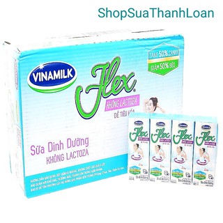 [HSD T10-2022] Thùng 48 Hộp Sữa Tiệt Trùng Flex Không Lactose 180ml