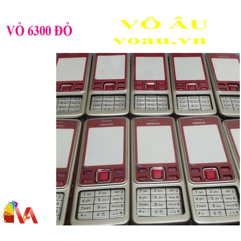 VỎ NOKIA 6300 MÀU ĐỎ