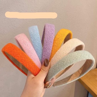 Bờm tóc len sợi,băng đô cài tóc
