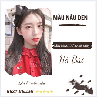 Thuốc Nhuộm Tóc Màu Nâu Trà ĐenTặng Oxy Trợ Nhuộm.