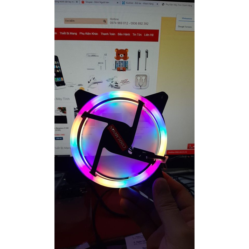 Quạt LED Bktech Coolmoon K5