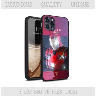 Ốp lưng iphone cao cấp Iron man người sắt cho iphone 14 13 pro max 12 11 pro max mini 7 8 6 s plus X r s max Se 2020