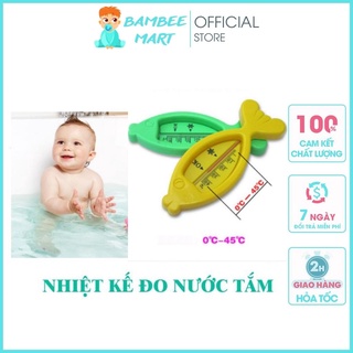 Nhiệt kế đo nhiệt độ nước hình cá cho bé dễ thương bền đẹp chính xác NHKE03 BamBee Mart