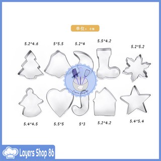 Bộ cutter Noel 10 hình