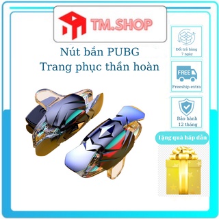 Nút bắn cơ trang phục thần hoàn trong suốt chơi game PUBG, FF, bắn súng trên điện thoại