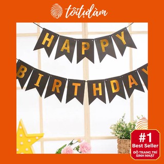 Dây Chữ HAPPY BIRTHDAY Ép Kim Chọn Màu -Tôi Tự Làm