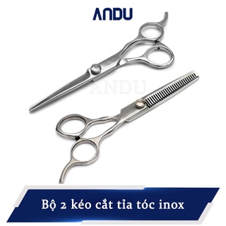 Kéo Cắt và Tỉa Tóc Chuyên Dụng, Kéo Cắt Tóc Lưỡi Thẳng Quai Vênh Siêu Tiện Lợi