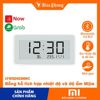 Đồng hồ kiêm cảm biến nhiệt độ và độ ẩm Xiaomi mijia sensor Pro mini để bàn cho gia đình văn phòng giá rẻ bền đẹp