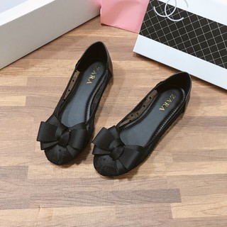 Giày búp bê nữ phối lưới chấm bi xinh xắn