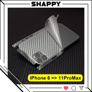 Skin Dán Cacbon Mờ Full Viền Dành Cho Các Dòng IPhone [Shappy Shop]