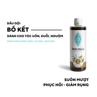 Dầu Gội Bồ Kết Nấu Sẵn - Phục hồi hư tổn do uốn/duỗi/nhuộm, bảo vệ màu tóc, giảm gãy rụng và kích mọc tóc LAM MỘC 500ml