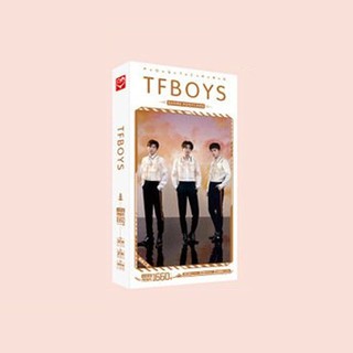 Hộp ảnh postcard TFBOYS NỀN CAM mẫu mới 1660 ảnh