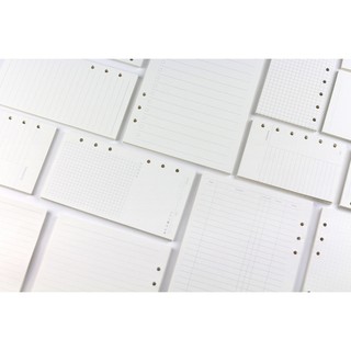 [Set 45 tờ] Giấy refill sổ còng binder size A6/A5 (6 lỗ) và B5 (9 lỗ)