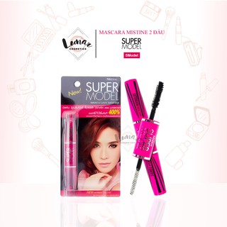 Mascara Super Model Mistine 2 Đầu Làm Dày và Dài Mi - Chuốt Mi Mistine Super Model Nối Mi