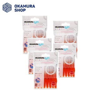 Combo 5 gói Bàn Chải Kẽ Răng cao cấp Nhật Bản Asahi Okamura dạng chữ I