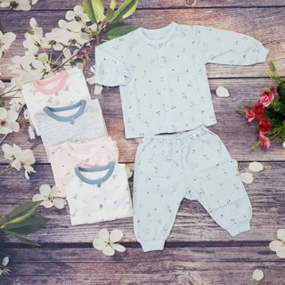 Miomio bộ sơ sinh cài giữa dài mỏng tay bé trai/ gái