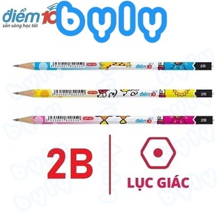 [Ship hỏa tốc] Bút chì gỗ ngòi 2B 𝑻𝒉𝒊𝒆̂𝒏 𝑳𝒐𝒏𝒈 Điểm 10 TP-GP03 - ByLy Store