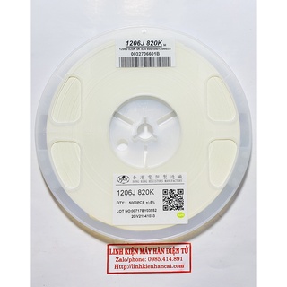 100 Con Điện Trở Dán 820K Kiểu 1206 SMD