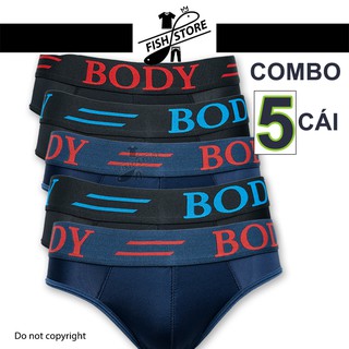 Combo 5 quần lót nam tam giác cao cấp đẹp thun lạnh lưng cao FF54F