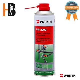 Mỡ Bò Nước Bôi Trơn Chịu Nhiệt Wurth HHS 2000 (500ml) | HIBUCENTER |