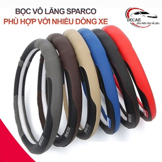 Bọc vô lăng sparco Italia chính hãng chống trơn trượt bảo vệ tay lái, bọc vô lăng da nhiều hãng xe đẹp cao cấp