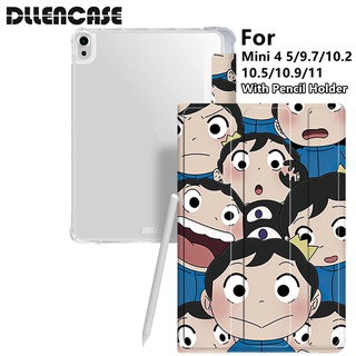 Dllencase Ốp Máy Tính Bảng Có Ngăn Đựng Bút Cho For iPad 2021 Pro 11 2019 2020 10.2 7/8th Generation 2018 9.7 5/6th Mini 4 5 Air 4 10.5 10.9 A258
