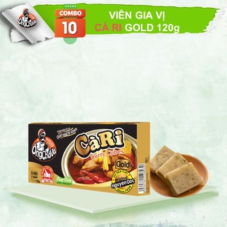 Combo 10 Hộp Viên Gia Vị CÀ RI Ông Chà Và Gold 120gr